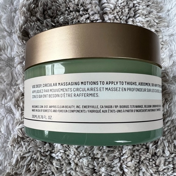 Biossance Squalane + Caffeine Toning Body Cream Full Size Unscented 6.76oz 200ml - Picture 2 of 3